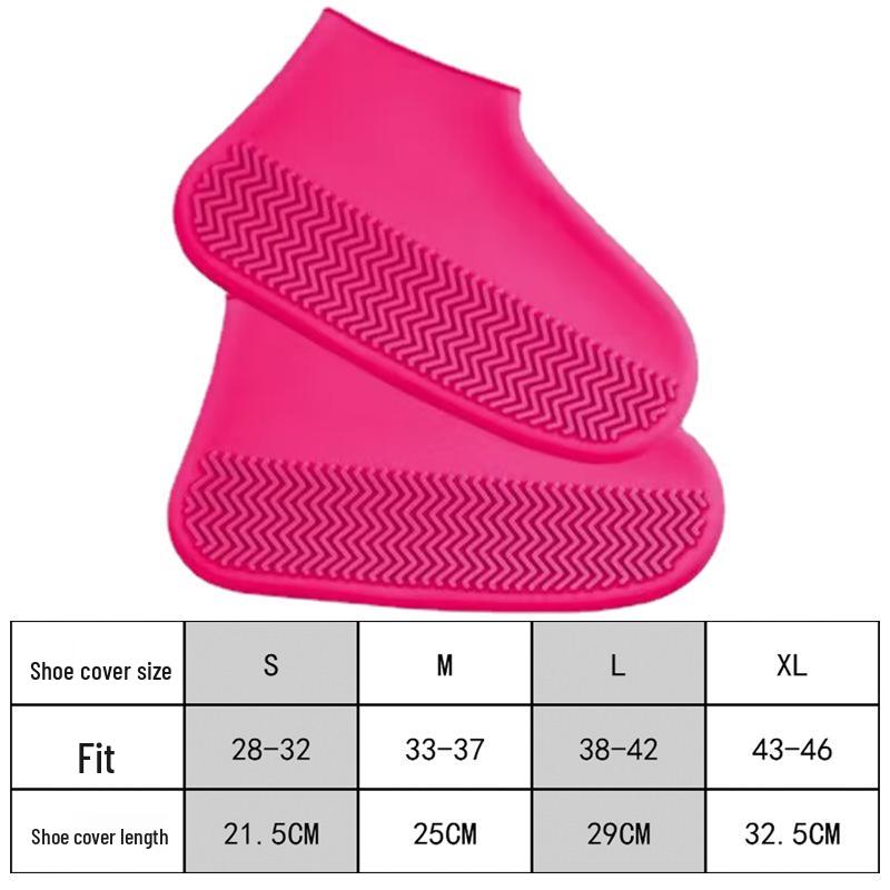 Waterproof Non-Slip Silicone Shoe Covers for Men & Women - Durable, Rainproof, Thickened for Outdoor Travel