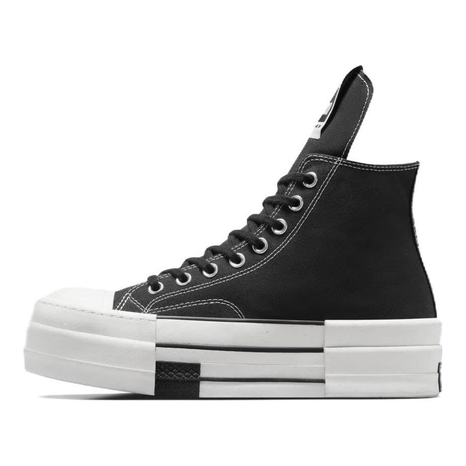 Rick Owens x Converse DRKSHDW DBL DRKSTAR Chuck 70 High Baskets Unisexes Blanc Egret A04954C