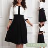 HNXC Abiti Casual Estivi Primaverili Moda Donna Manica Corta Scollo a O Classico Raffinato