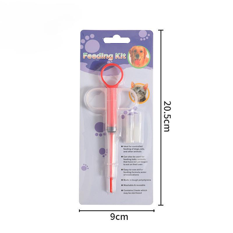 

Кормушка для кошек и собак с лекарствами. Шприц для дегельминтизации.