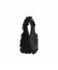 Lesportsac Black Lace Ruffle Zip Hobo Bag [1843.Ld63]