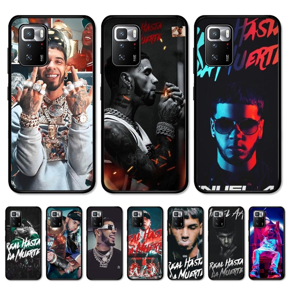Hip Hop Rapper Anuel AA Phone Case For Redmi Note 4 X 5 A 6 7 8 T 9 9S 10 11 11S 11Epro Poco M3 pro