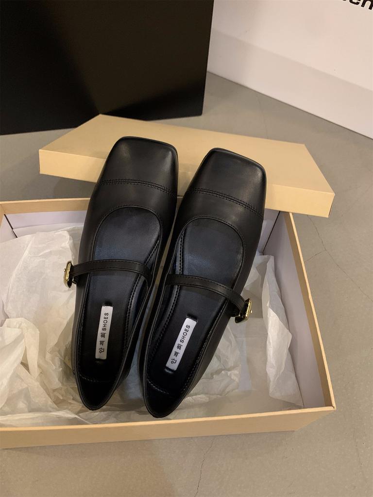 Flat-bottomed Silver Mary Jane Single Shoes Women's Shoes Spring and Autumn 2025 New Spring Skirt French Gentle Evening Shoes