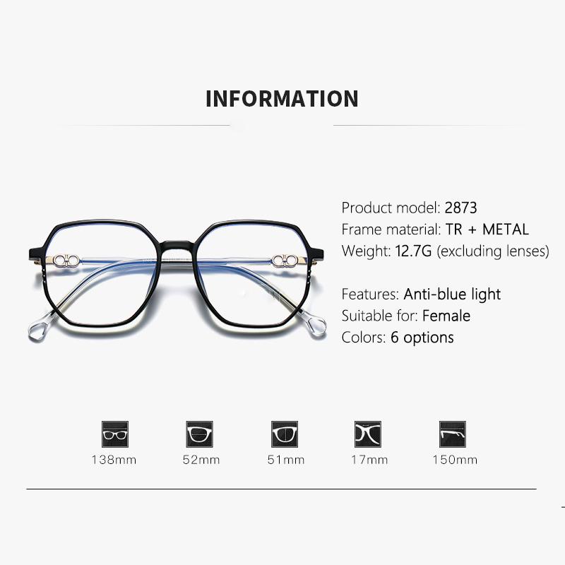 Advanced-looking Anti-blue Light Glasses, Plain-looking Glasses For Internet Celebrities, Student Myopia Glasses 2873