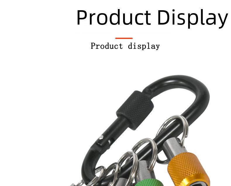 Color Alloy Key Extension Rod with Self-locking Mountaineering Buckle for Quick and Easy Hexagonal Extension.