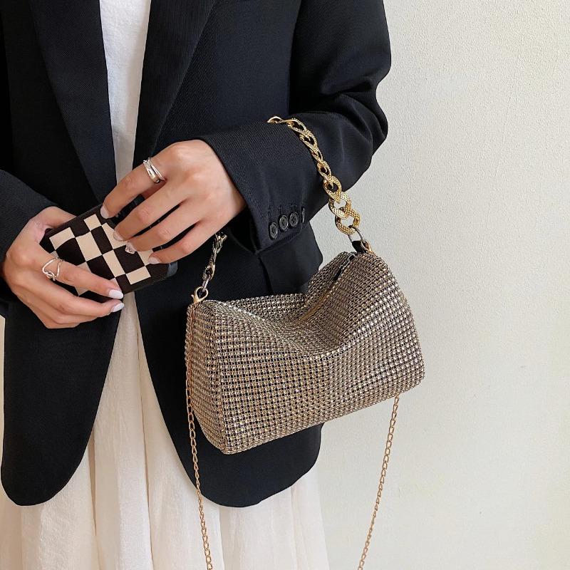 Neue Taschen Beliebte Koreanische Version Handtaschen Modetrend Heller Diamant Messenger Nische Lässig