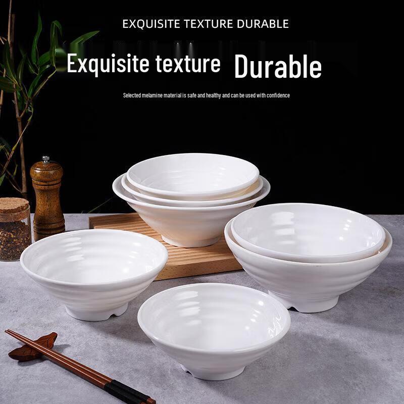 Durable Melamine Round Noodle & Soup Bowl