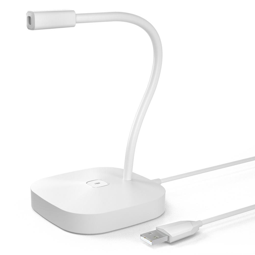 Adjustable Neck Wired Microphone 360 Degrees Omnidirectional Desktop Computer Mic Streaming Use