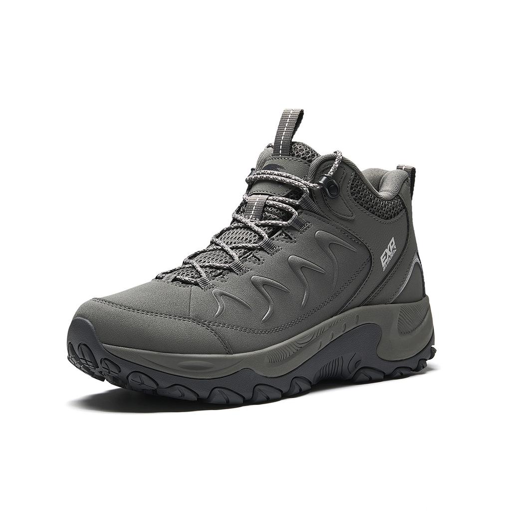 Anta Mountain Exploration Textile, Synthetic Leather Comfortable Low Top Outdoor Shoes Men's Gray 912616670-3