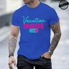 Vacation Mode On Printed Women Mens TShirt Oversized Travel Graphic Tees TShirts for Women Tees Streetwear Short Sleeve