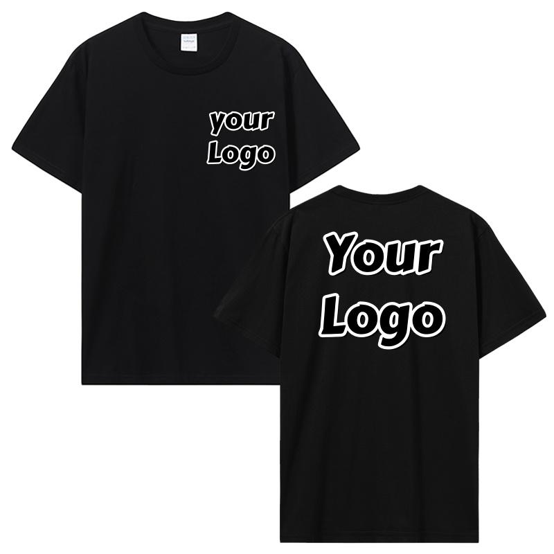 Unisex Cotton Tshirt Printed T Shirt Harajuku DIY Your Like Photo Or Logo T-shirt Tops Tees Men