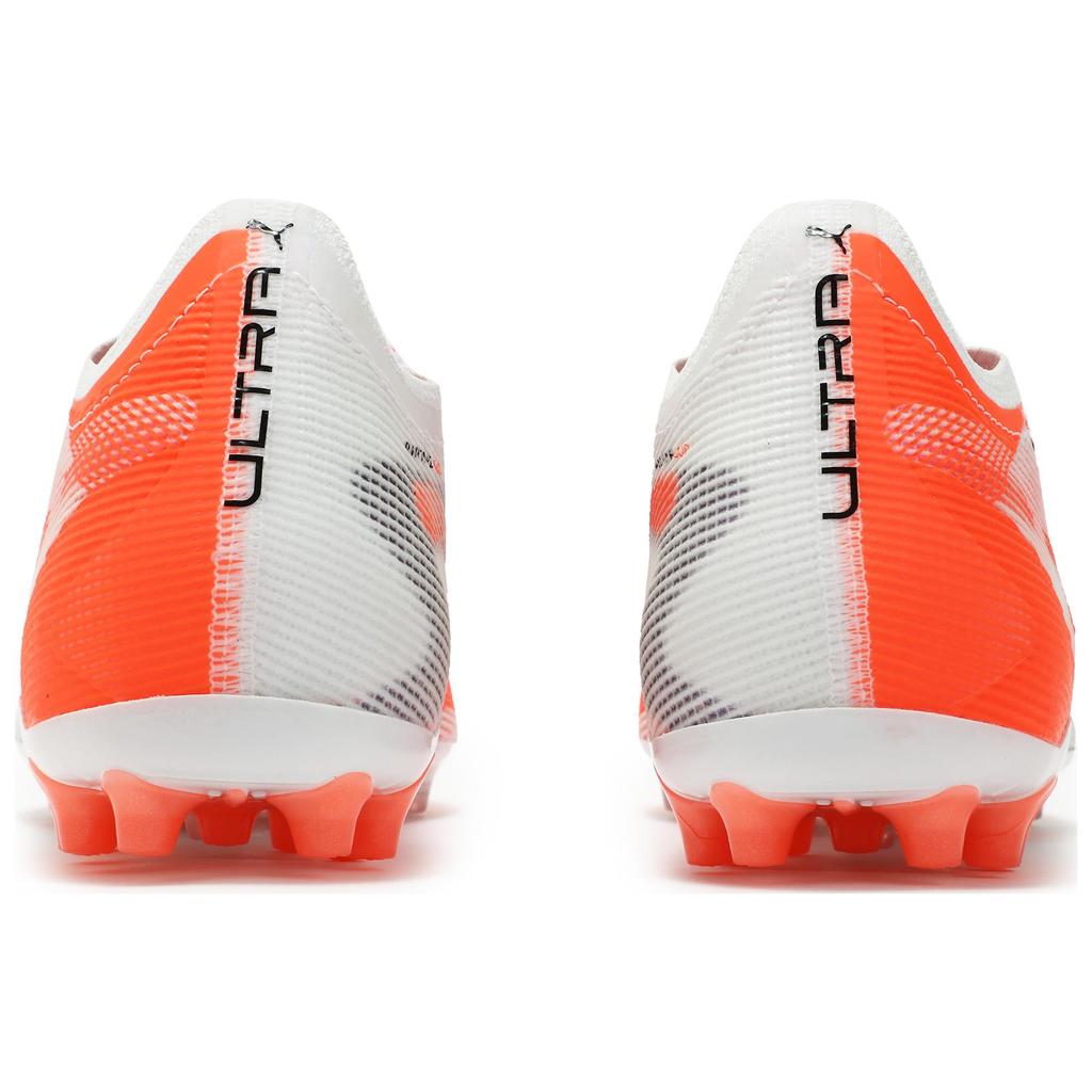 Puma Ultra 5 Series Ultimate Comfortable Durable Mg (Rubber Short Stud) Soccer Shoes Unisex Soccer Shoes White Orange 108342-01