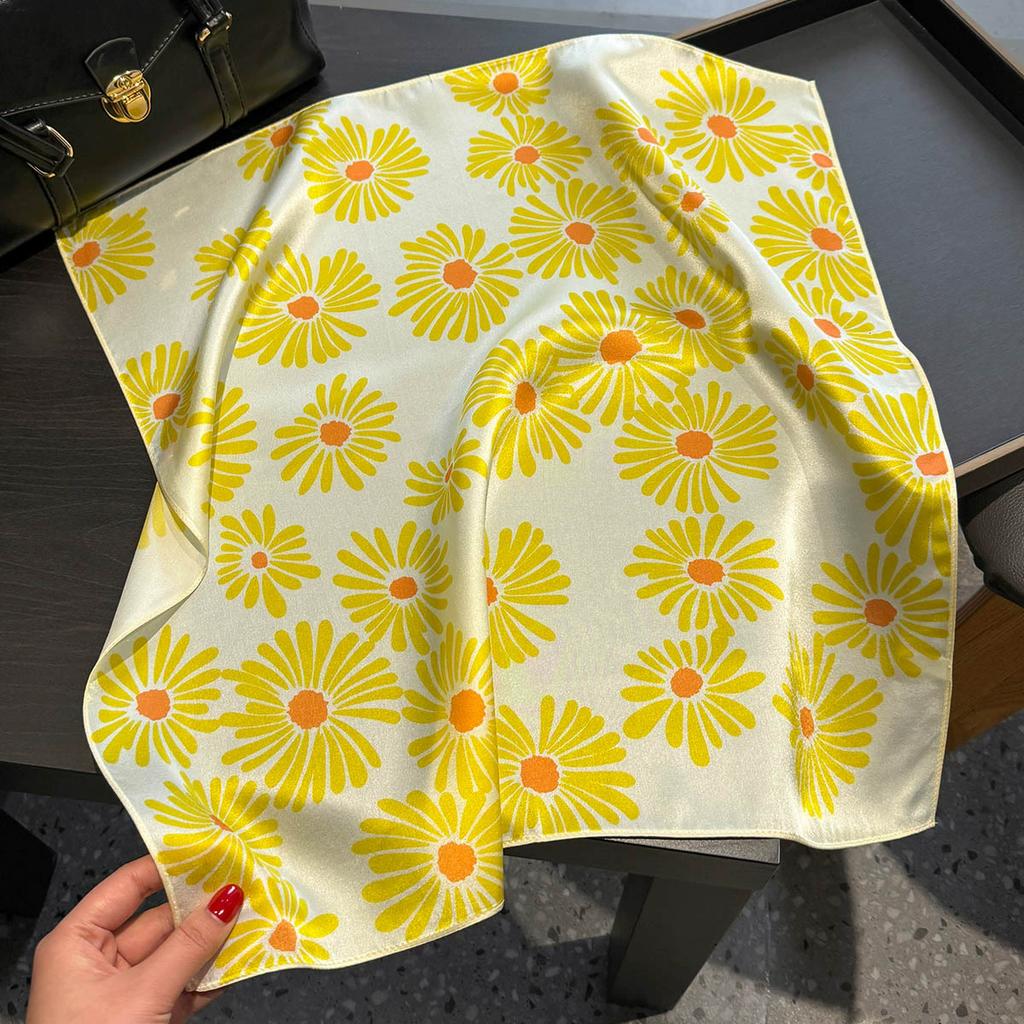 New 100% Natural Real Silk Scarf Women Bandana Square Scarves Wrap Kerchief Mulberry Fashion Luxury High Quality Hijab Sjaal