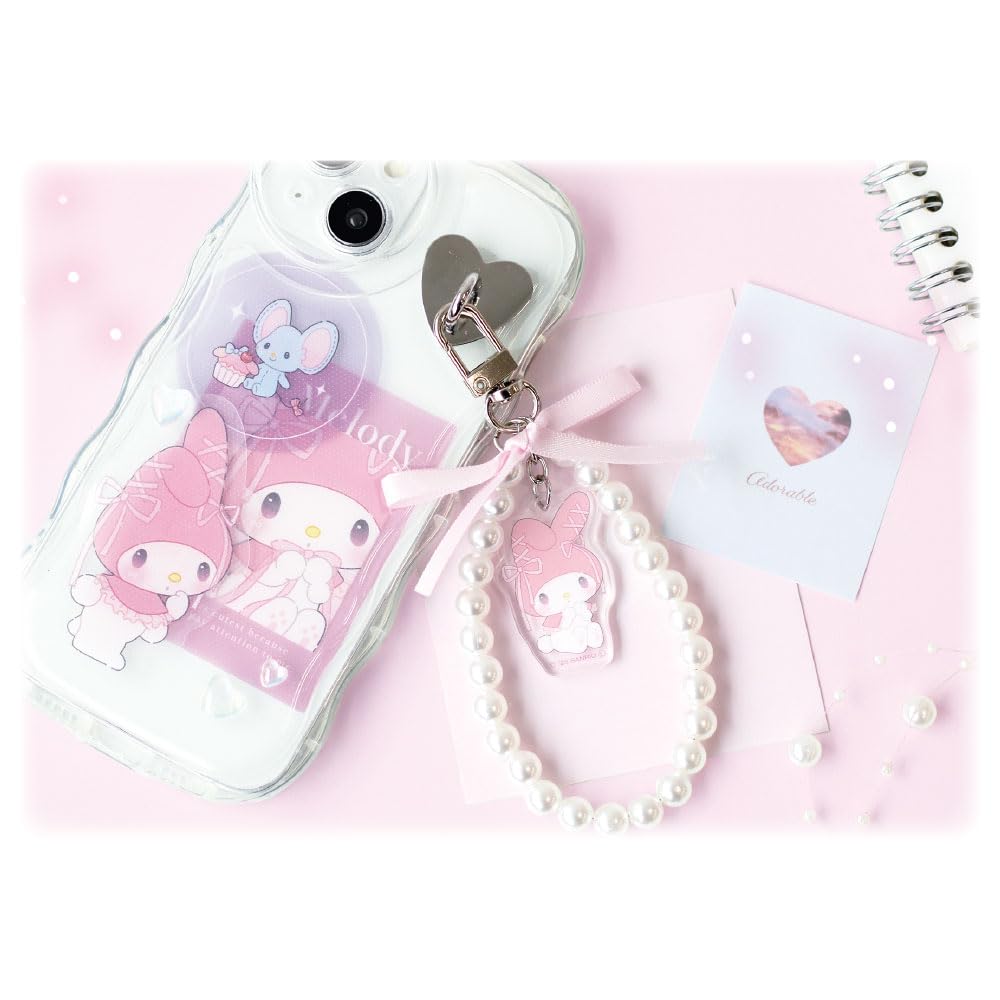 Tees Factory Sanrio Ribbon Pearl Keychain Ballet Melody Core/My