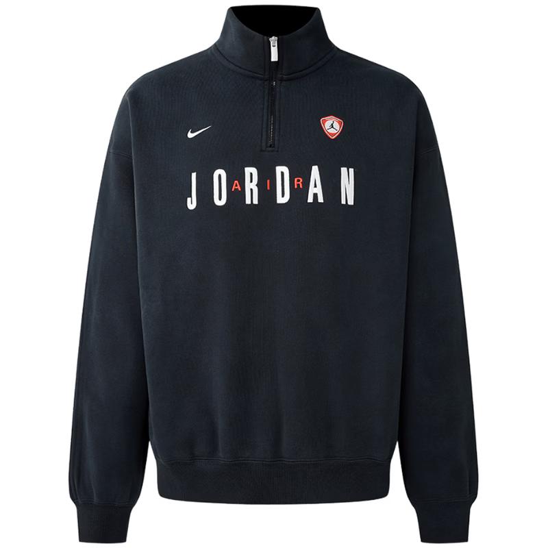 Jordan Men s Stand-Collar Knit Pullover Sweatshirt S