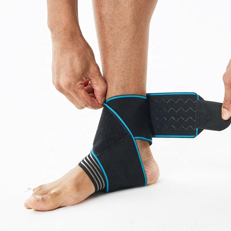 Universal Size Adjustable Compression Ankle Brace Wrap for Achilles Tendonitis & Plantar Fasciitis Relief