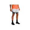 Under Armour Elevated Woven Peak Quick-Dry Breathable Training Two-In-One Sports Shorts Men Shorts Gray 1383345-011