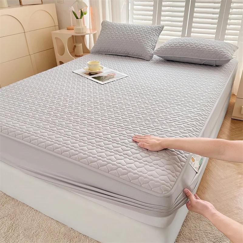 

Новый класс водонепроницаемая стеганая простыня из трех частей с антибактериальной перегородкой, защитный чехол для матраса 150x200cm 3pcs