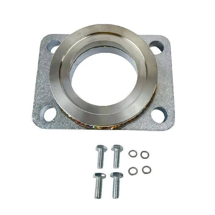 

Universal Flange Adapter for HKS to TiAL 38mm MVS Wastegate Adapter Fix Boost Creep As show Silver