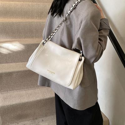 Premium Chain Versatile Tote Bag Women's 2025 New Trendy Light Luxury Large Capacity Casual Commuting Shoulder Armpit Bag