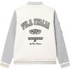 New FILA Baseball Jacket Men's Steam White F51M449501F-IV