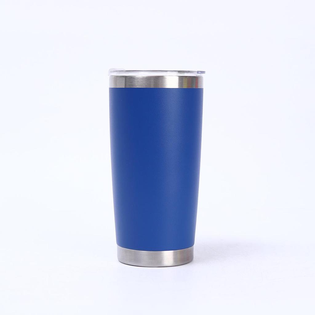 Simple 20oz Stainless Steel Vacuum Insulated Car Cup – Portable Outdoor Beer and Ice Cooler.