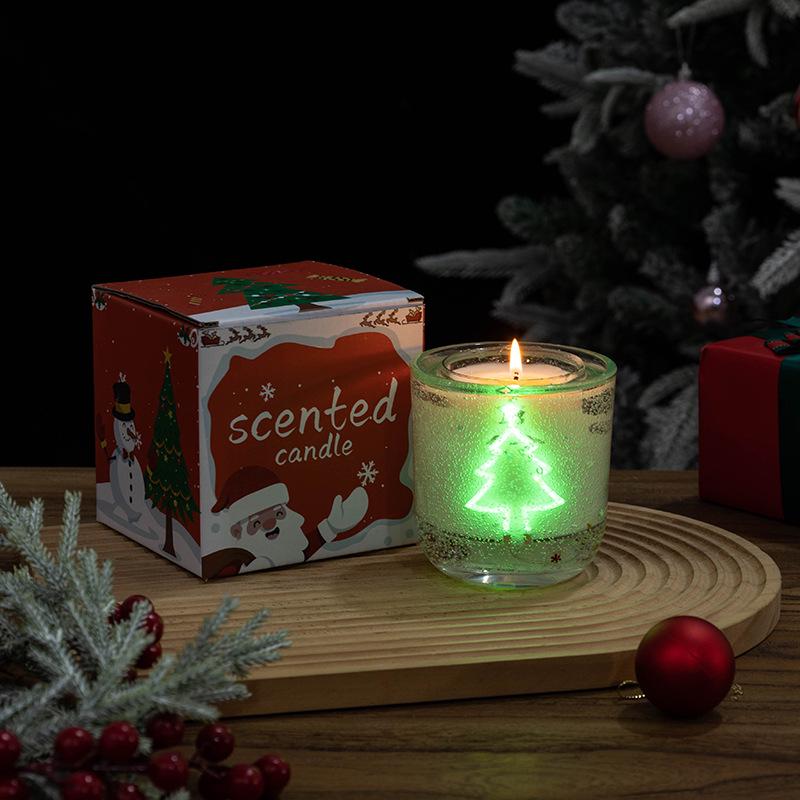 LED Light-Sensitive Christmas Aromatherapy Candle Souvenir