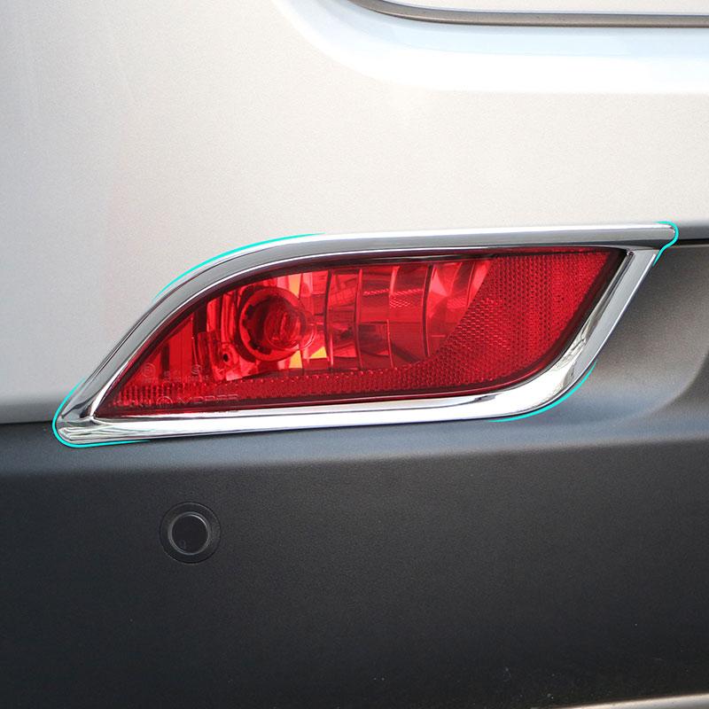 For Jeep Compass 2018 2019 2020 Rear Fog Light Frame 2Pcs Back Fog Lamp Decoration Sticker Trim Styling Accessories