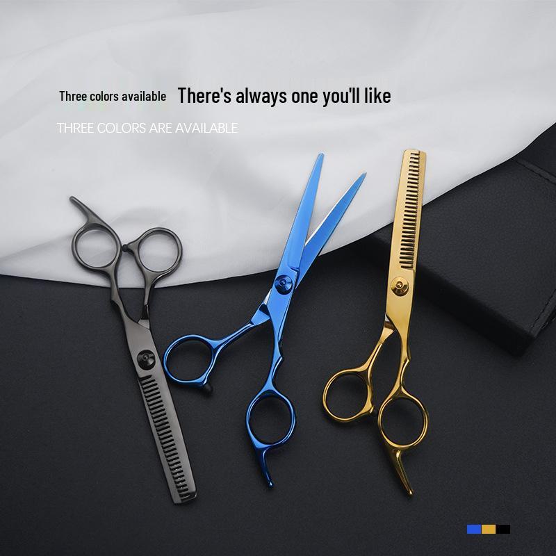 Professionelles Friseur-Barbier-Scherenset: Flache Schneide- & Ausdünnschere für den Heimgebrauch