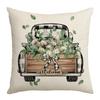Spring Floral Print Pillowcase Family Bedroom Sofa Small Fresh Atmosphere Decorative Cushion Pillowcase