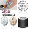 1 szt. Hybrydowy żelowy lakier do paznokci Fashion Glitter Super Platinum Nail Gel