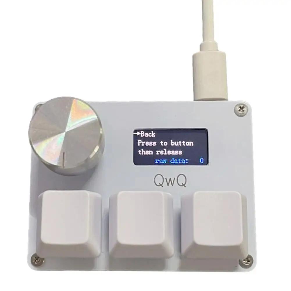 O3C Game Keyboard SayoDevice OSU O3C Rapid Trigger Hall Switches Magnetic Pink Switches Keyboard Knob Screen Copy Paste Shotcut