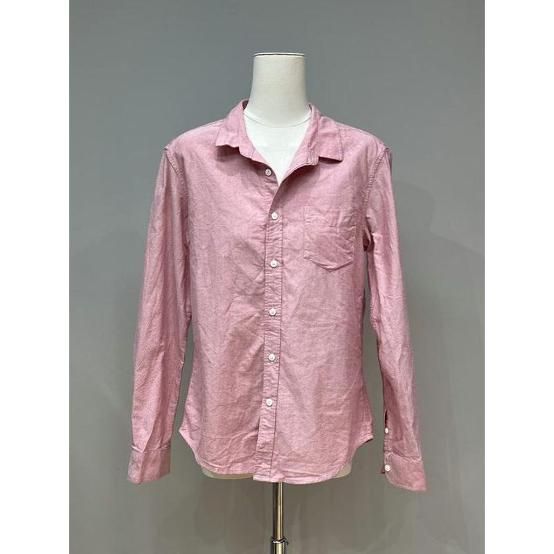 2024 Autumn New Arrival Delicate and Soft Pure Cotton Elegant Pink Shirt Casual Long Sleeves Polo Tops