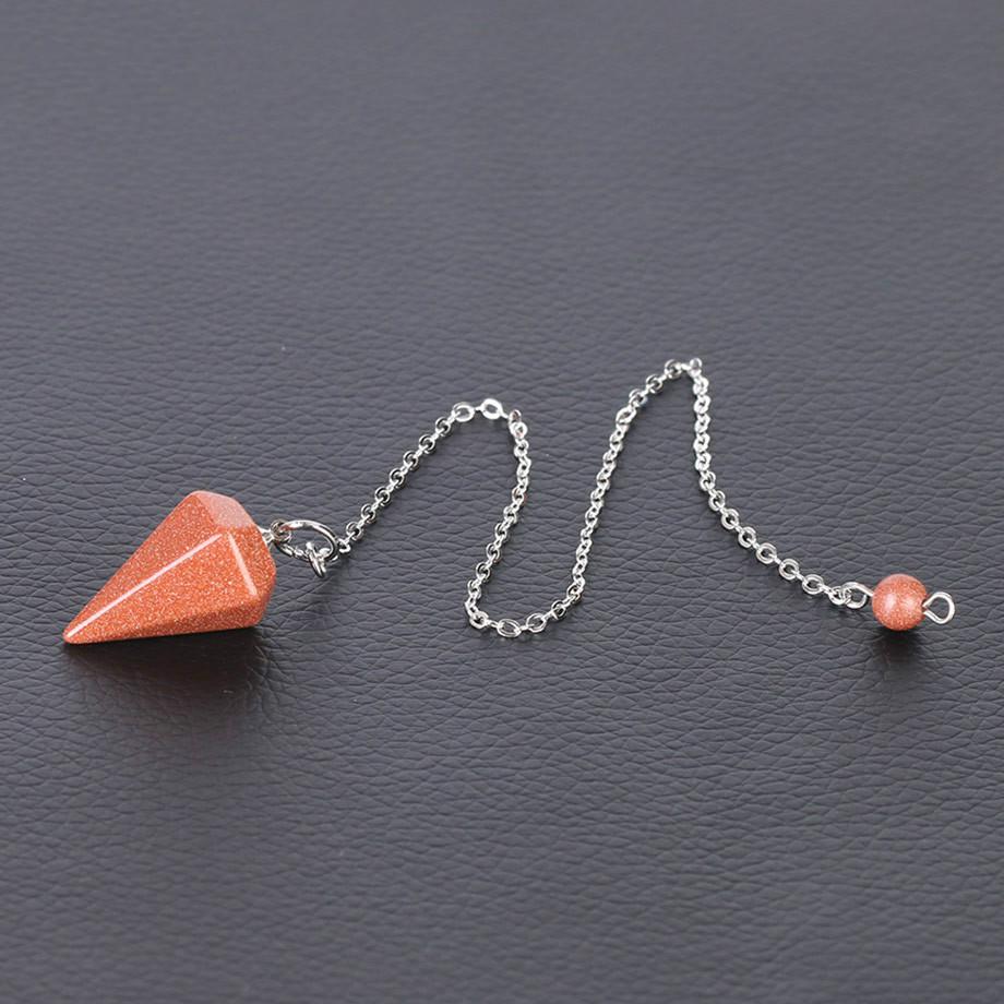 Kleine Reiki-Heilpendel-Anhänger, Amulett, Meditation, sechseckiges Pendel für Männer und Frauen