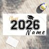 Personalized Custom Graduation Beach Towel Class Of Towel Custom Name Grad Towel