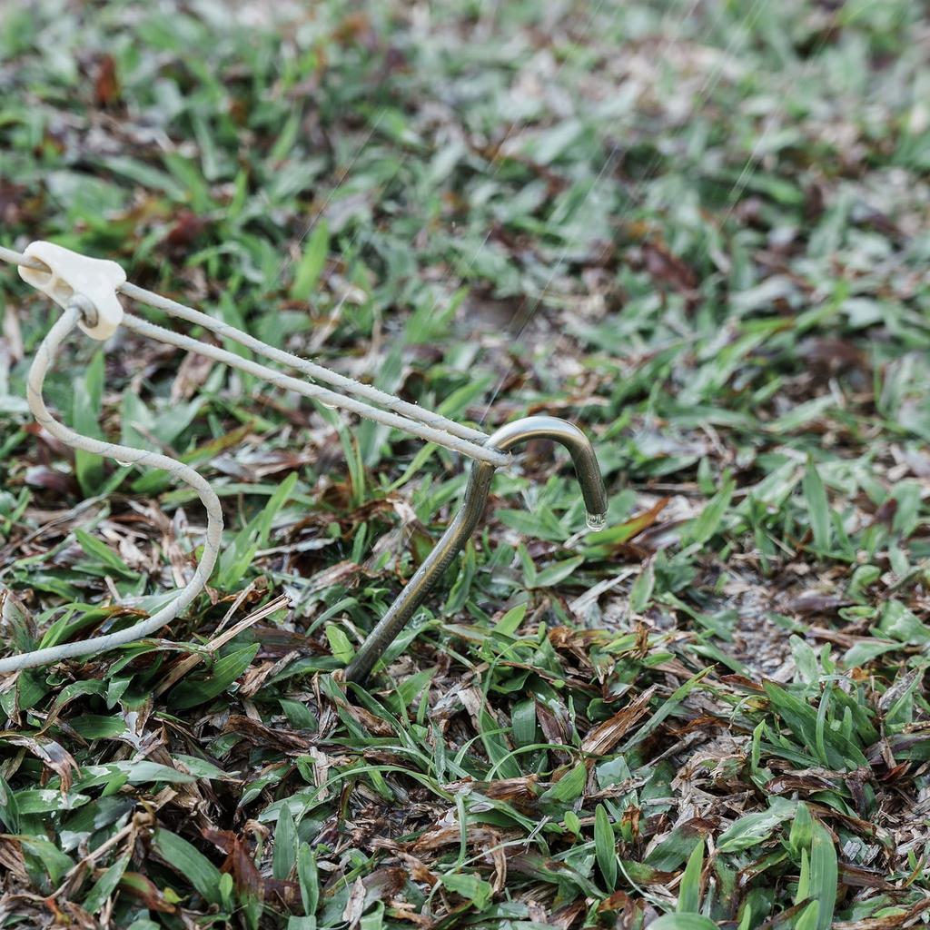 Boundless Voyage Titanium Set of for and Hard Tent and Tarp Outdoor Pitching Storage Bag Included Pegs, Solid, Lightweight, 20cm, 6, Mountain, Gravel,