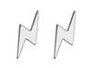 Silver Earrings Lightning Thunder Small Women's Studs Thunder Lightning