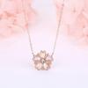 Cherry Blossom Necklace for Pink Blossoms are in Full Silver Flower Pendant High School Birthday Gift for Popular [FH.bird] Women, Popular, Gold,