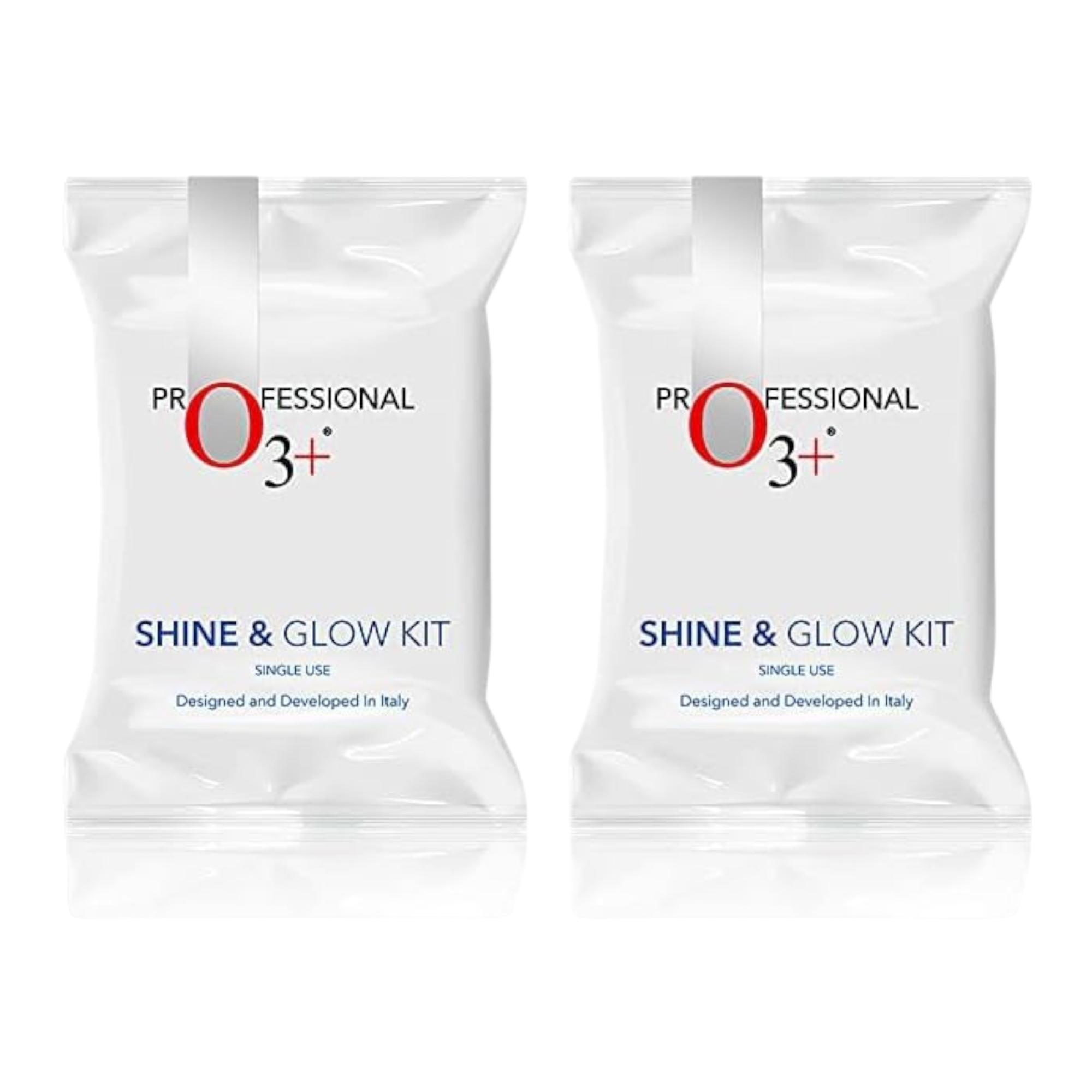 

O3+ Shine & Glow Монодозовый Набор для Лица 32г+6мл Для Сияющего Ровного Тона Кожи Ежедневный Уход Упаковка из 2 штук