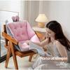 Thickened Seat Cushion with Backs and Cushion Semi-Enclosed Seat Cushion Office Sedentary Cushion Integrated Seat Cushion