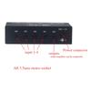 HP401 Stereo Auditory Mixer Distributor Signal Selector 4 Input 1 Output 3.5MM Individually Control Headphones Amplifier