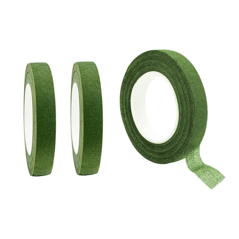 

Floral Green Garden Stem Wrap Tape for DIY Crafting and Packaging 1.2cm x 20Y зелёный