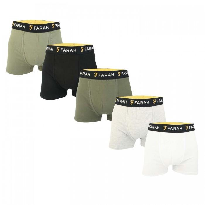 Farah Herren Renzo Boxershorts (Packung mit 5)