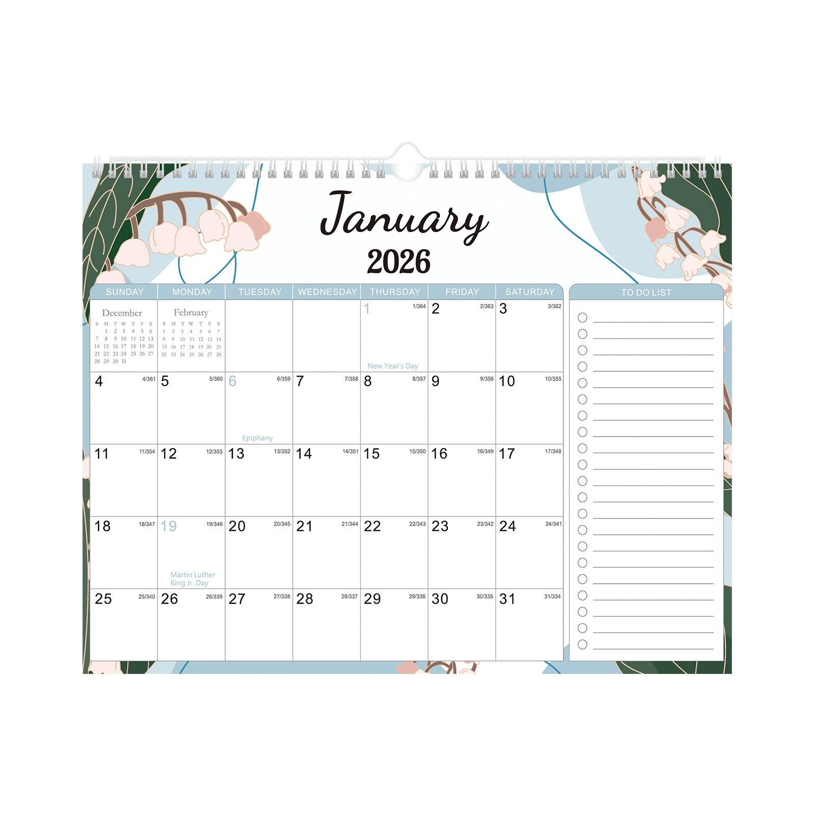 

Гарний календар для вітальні, на стіну, календар важливих свят та річниць One Size