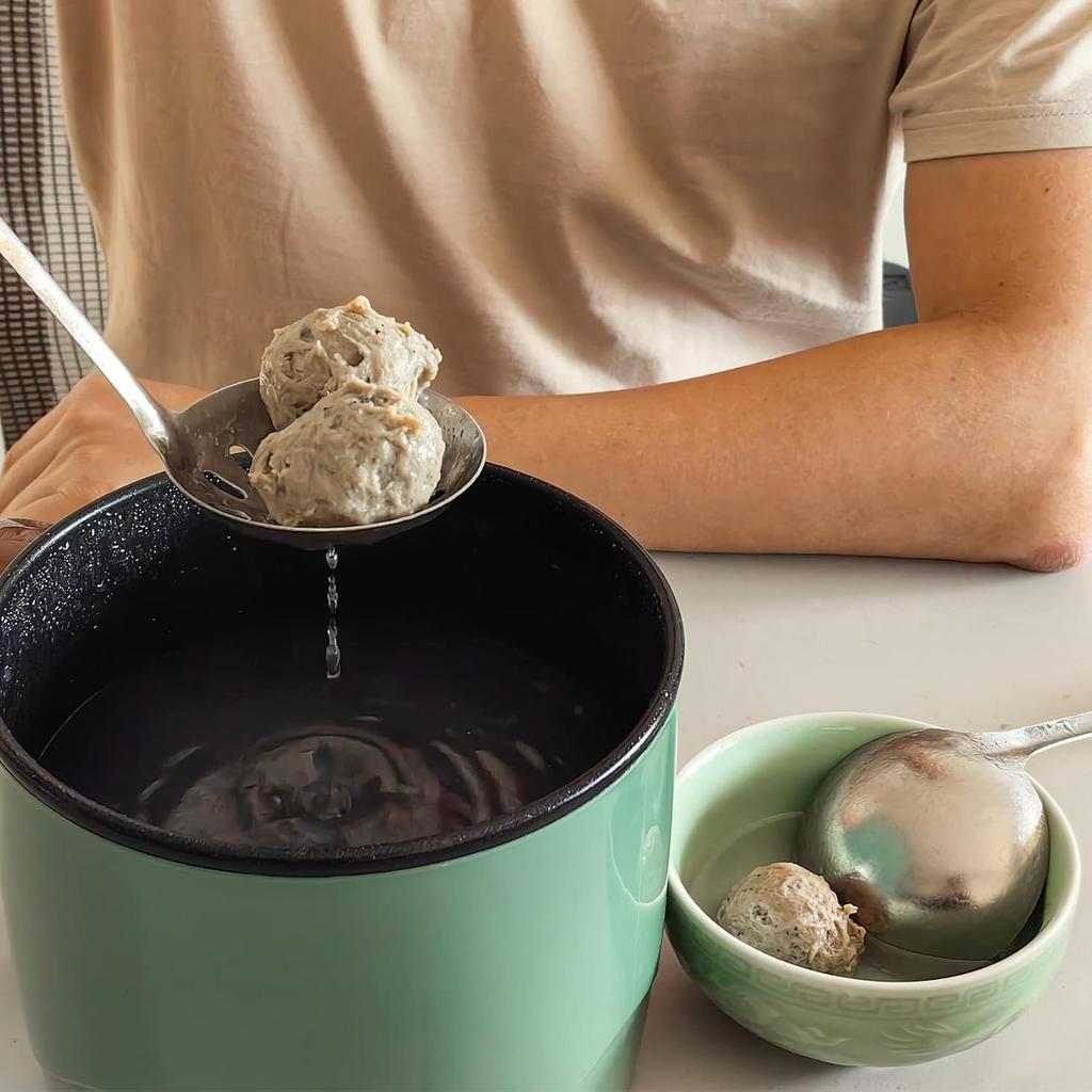 Hot Pot Strainer, Stainless Steel Spider Strainer Skimmer Spoon for Shabu Shabu & Soup Skimming & Chinese Huoguo