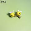 2PCS cute cartoon bee hairpin, resin material is suitable for a variety of hairstyles and occasions