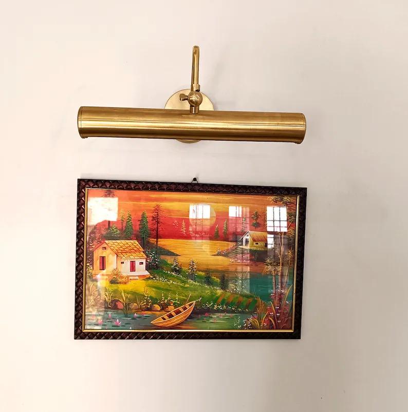 Solid Brass Antique Picture Light - Modern Wall Sconce