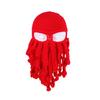 Tentacle Octopus Cotton Hat Crazy Party Squid Hat Balaclava Hat Winter Warm Hat Knitted Octopus Hat Unique Cosplay Prop