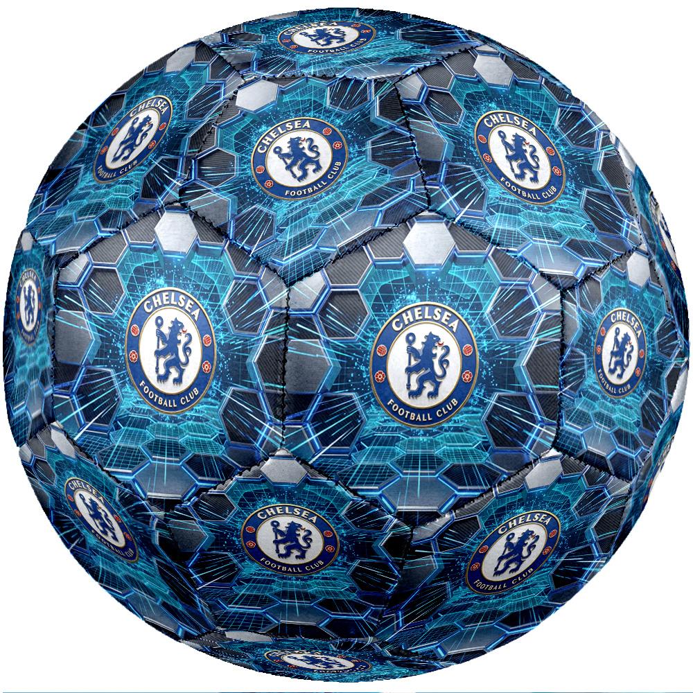 Chelsea FC Theme Soccer Ball Size 5 Soccer Ball Soft Touch Professional Training Football for Outdoor Sports