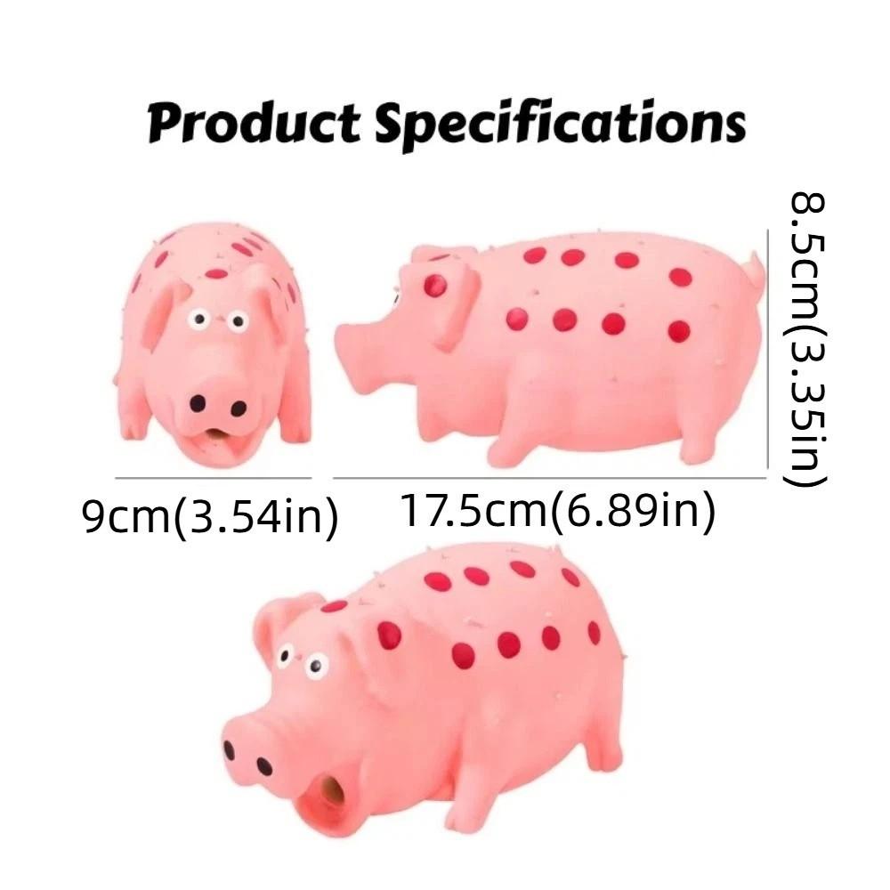 Latex Dog Squeaky Toy Soft Spotted Pig Dog Toy Eco-Friendly Squeaky Pig Dog Toy Pets Playing